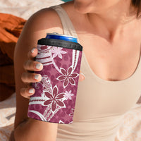 Hawaii Pupuala Plumeria Pink 4 in 1 Can Cooler Tumbler Polynesian Pattern LT01 - Polynesian Pride