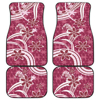Hawaii Pupuala Plumeria Pink Car Mats Polynesian Pattern LT01 - Polynesian Pride