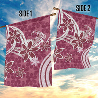 Hawaii Pupuala Plumeria Pink Garden Flag Polynesian Pattern LT01 - Polynesian Pride