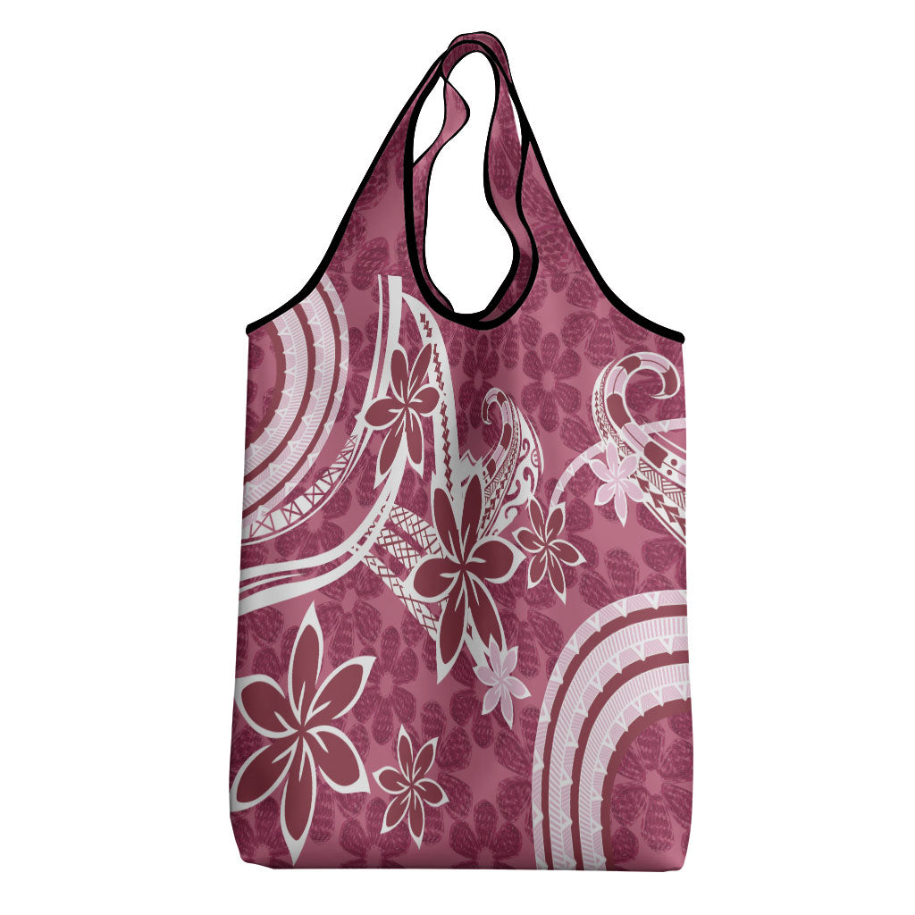 Hawaii Pupuala Plumeria Pink Grocery Bag Polynesian Pattern LT01 - Polynesian Pride