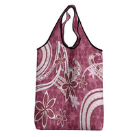 Hawaii Pupuala Plumeria Pink Grocery Bag Polynesian Pattern LT01 - Polynesian Pride