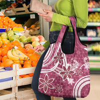 Hawaii Pupuala Plumeria Pink Grocery Bag Polynesian Pattern LT01 - Polynesian Pride