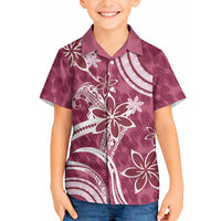 Hawaii Pupuala Plumeria Pink Hawaiian Shirt Polynesian Pattern LT01 - Polynesian Pride