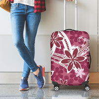 Hawaii Pupuala Plumeria Pink Luggage Cover Polynesian Pattern LT01 - Polynesian Pride