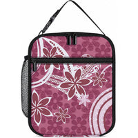 Hawaii Pupuala Plumeria Pink Lunch Bag Polynesian Pattern LT01 10.2 × 8.3 × 4.3 inch Pink - Polynesian Pride