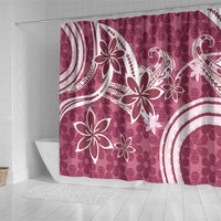 Hawaii Pupuala Plumeria Pink Shower Curtain Polynesian Pattern LT01 - Polynesian Pride