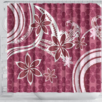 Hawaii Pupuala Plumeria Pink Shower Curtain Polynesian Pattern LT01 - Polynesian Pride