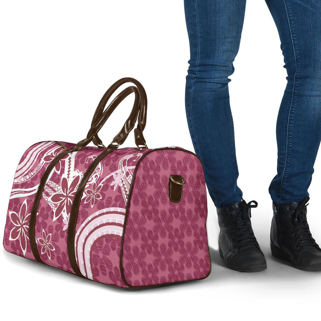 Hawaii Pupuala Plumeria Pink Travel Bag Polynesian Pattern LT01 - Polynesian Pride