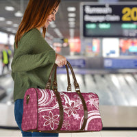 Hawaii Pupuala Plumeria Pink Travel Bag Polynesian Pattern LT01 - Polynesian Pride