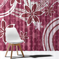 Hawaii Pupuala Plumeria Pink Window Curtain Polynesian Pattern LT01 - Polynesian Pride