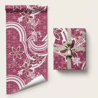 Hawaii Pupuala Plumeria Pink Wrapping Paper Polynesian Pattern LT01 58" × 23" Pink - Polynesian Pride