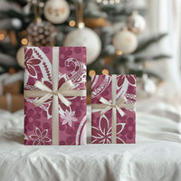 Hawaii Pupuala Plumeria Pink Wrapping Paper Polynesian Pattern LT01 - Polynesian Pride