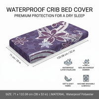 Hawaii Pupuala Plumeria Purple Baby Bed Cover Polynesian Pattern LT01 - Polynesian Pride