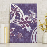 Hawaii Pupuala Plumeria Purple Canvas Wall Art Polynesian Pattern LT01 Without Frame Purple - Polynesian Pride