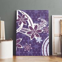 Hawaii Pupuala Plumeria Purple Canvas Wall Art Polynesian Pattern LT01 - Polynesian Pride