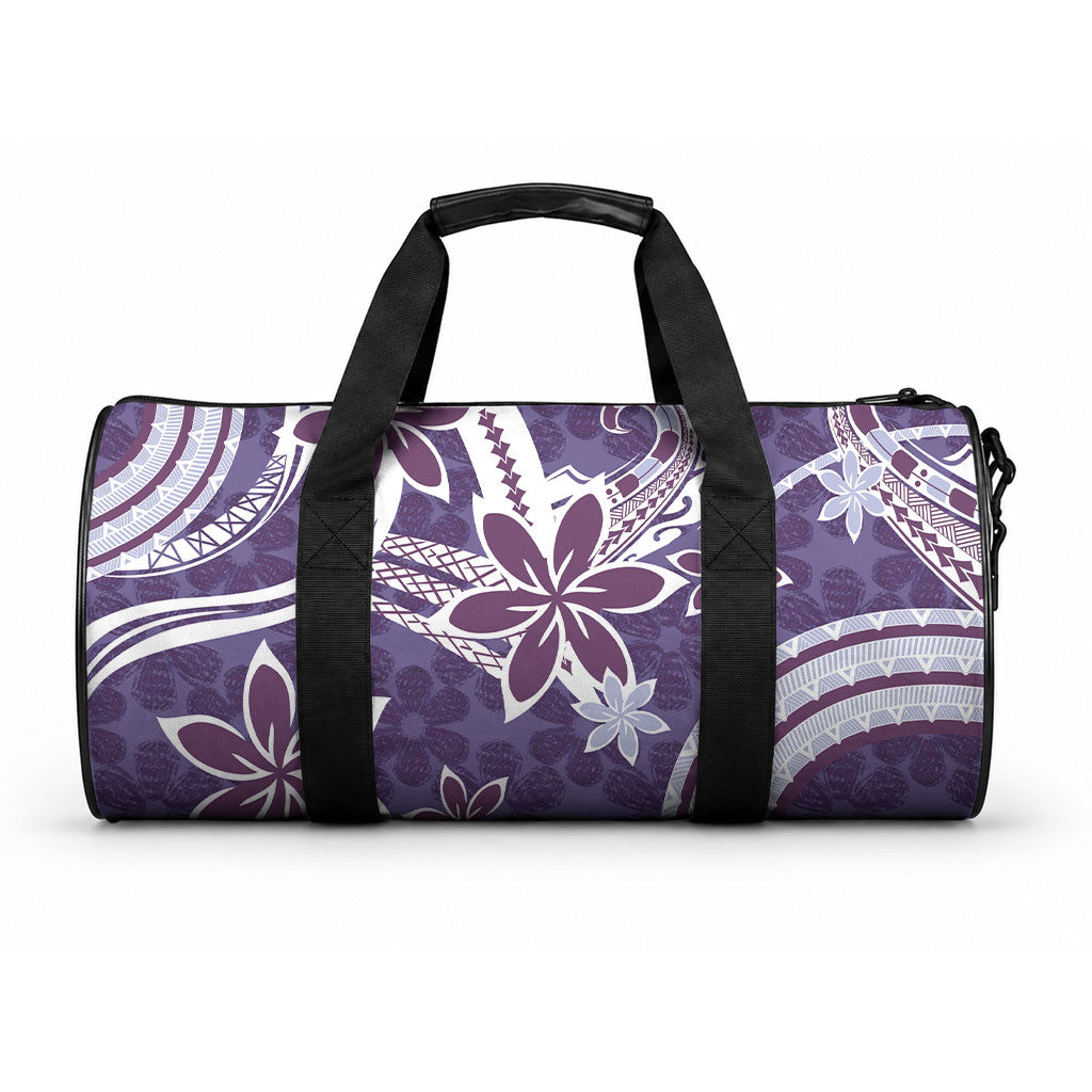 Hawaii Pupuala Plumeria Purple Duffle Bag Polynesian Pattern LT01 One size Purple - Polynesian Pride