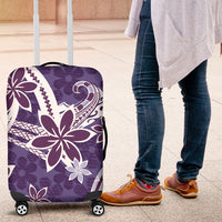 Hawaii Pupuala Plumeria Purple Luggage Cover Polynesian Pattern LT01 Purple - Polynesian Pride