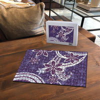 Hawaii Pupuala Plumeria Purple Puzzle Polynesian Pattern LT01 - Polynesian Pride