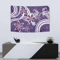 Hawaii Pupuala Plumeria Purple Tapestry Polynesian Pattern LT01 - Polynesian Pride