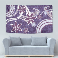 Hawaii Pupuala Plumeria Purple Tapestry Polynesian Pattern LT01 - Polynesian Pride