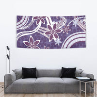 Hawaii Pupuala Plumeria Purple Tapestry Polynesian Pattern LT01 - Polynesian Pride