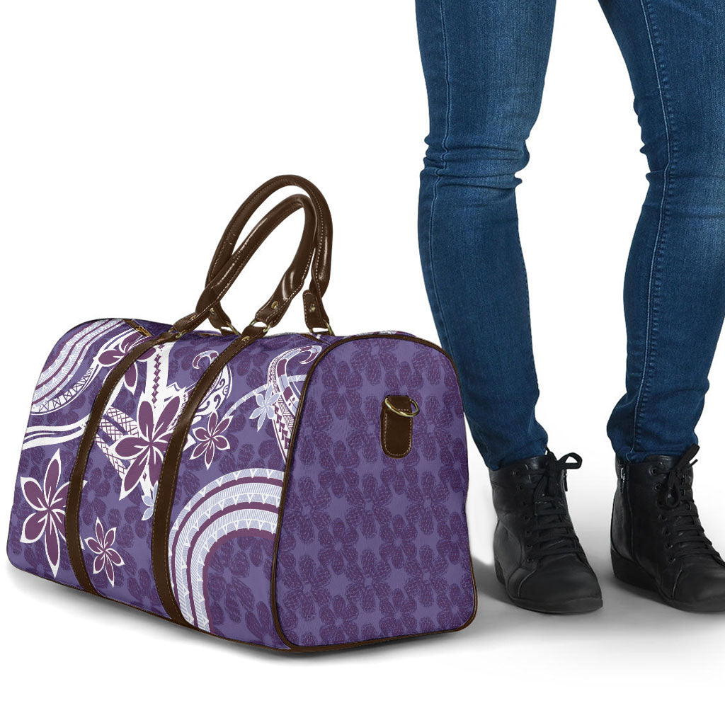 Hawaii Pupuala Plumeria Purple Travel Bag Polynesian Pattern LT01 - Polynesian Pride