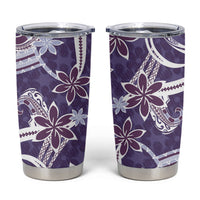 Hawaii Pupuala Plumeria Purple Tumbler Cup Polynesian Pattern LT01 Purple - Polynesian Pride