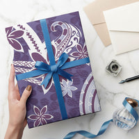 Hawaii Pupuala Plumeria Purple Wrapping Paper Polynesian Pattern LT01 - Polynesian Pride