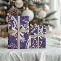 Hawaii Pupuala Plumeria Purple Wrapping Paper Polynesian Pattern LT01 - Polynesian Pride