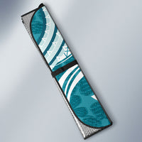 Hawaii Pupuala Plumeria Teal Auto Sun Shade Polynesian Pattern LT01 - Polynesian Pride
