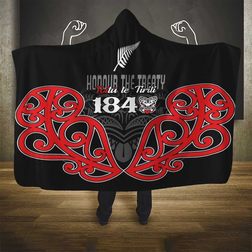 Toitu Te Tiriti 1840 Aotearoa Hooded Blanket Stand Together Stand Stronger