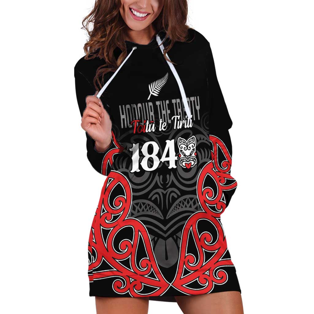 Toitu Te Tiriti 1840 Aotearoa Hoodie Dress Stand Together Stand Stronger