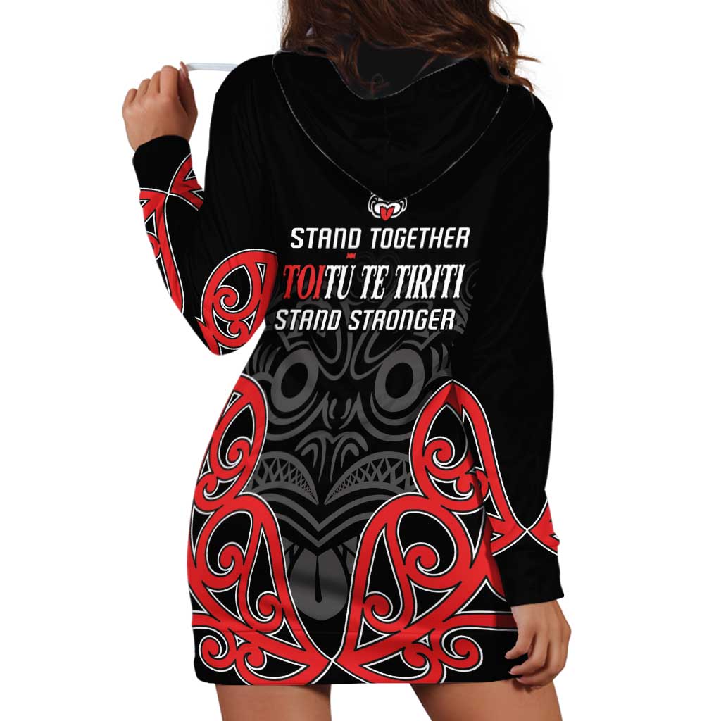 Toitu Te Tiriti 1840 Aotearoa Hoodie Dress Stand Together Stand Stronger