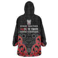 Toitu Te Tiriti 1840 Aotearoa Wearable Blanket Hoodie Stand Together Stand Stronger