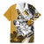Polynesian Valentine Family Matching Mermaid Dress and Hawaiian Shirt Couple Floral Unique Gold Version LT01 Dad's Shirt - Short Sleeve Gold - Polynesian Pride