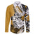 Polynesian Valentine Family Matching Mermaid Dress and Hawaiian Shirt Couple Floral Unique Gold Version LT01 Dad's Shirt - Long Sleeve Gold - Polynesian Pride