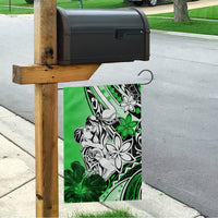 Polynesian Valentine Garden Flag Couple Floral Unique Green Version LT01 - Polynesian Pride