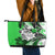 Polynesian Valentine Leather Tote Bag Couple Floral Unique Green Version LT01 - Polynesian Pride