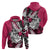 Polynesian Valentine Hoodie Couple Floral Unique Pink Version LT01 - Polynesian Pride