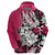 Polynesian Valentine Hoodie Couple Floral Unique Pink Version LT01 - Polynesian Pride