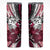 Polynesian Valentine Skinny Tumbler Couple Floral Unique Pink Version