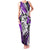 Polynesian Valentine Family Matching Tank Maxi Dress and Hawaiian Shirt Couple Floral Unique Purple Version LT01 Mom's Dress Purple - Polynesian Pride