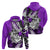 Polynesian Valentine Hoodie Couple Floral Unique Purple Version LT01 - Polynesian Pride