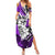 Polynesian Valentine Summer Maxi Dress Couple Floral Unique Purple Version LT01 Women Purple - Polynesian Pride