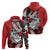 Polynesian Valentine Hoodie Couple Floral Unique Red Version LT01 - Polynesian Pride