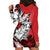 Polynesian Valentine Hoodie Dress Couple Floral Unique Red Version LT01 - Polynesian Pride