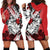 Polynesian Valentine Hoodie Dress Couple Floral Unique Red Version LT01 - Polynesian Pride