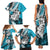 Polynesian Valentine Family Matching Tank Maxi Dress and Hawaiian Shirt Couple Floral Unique Sky Blue Version LT01 - Polynesian Pride