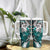 Polynesian Valentine Tumbler With Handle Couple Floral Unique Teal Version