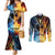 Personalised Polynesian Heart In Fire And Water Couples Matching Mermaid Dress and Long Sleeve Button Shirt Romantic Elements